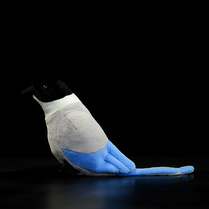 Azure winged Magpie Bird Soft Stuffed Plush Toy Gage Beasley