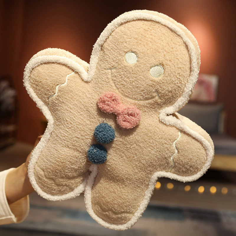 Gingerbread Man Soft Stuffed Plush Pillow Cushion Toy