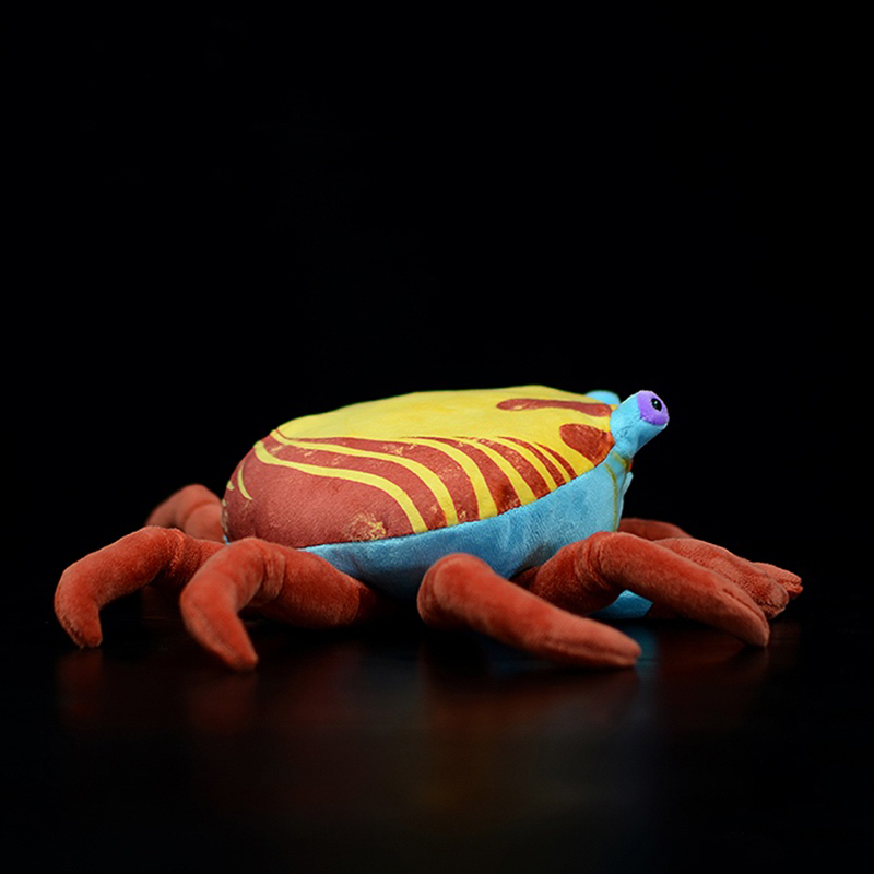 Jucărie de pluș moale Crab Roșu Galben