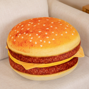 Cheeseburger Pillow Stuffed Plush Cushion Toy