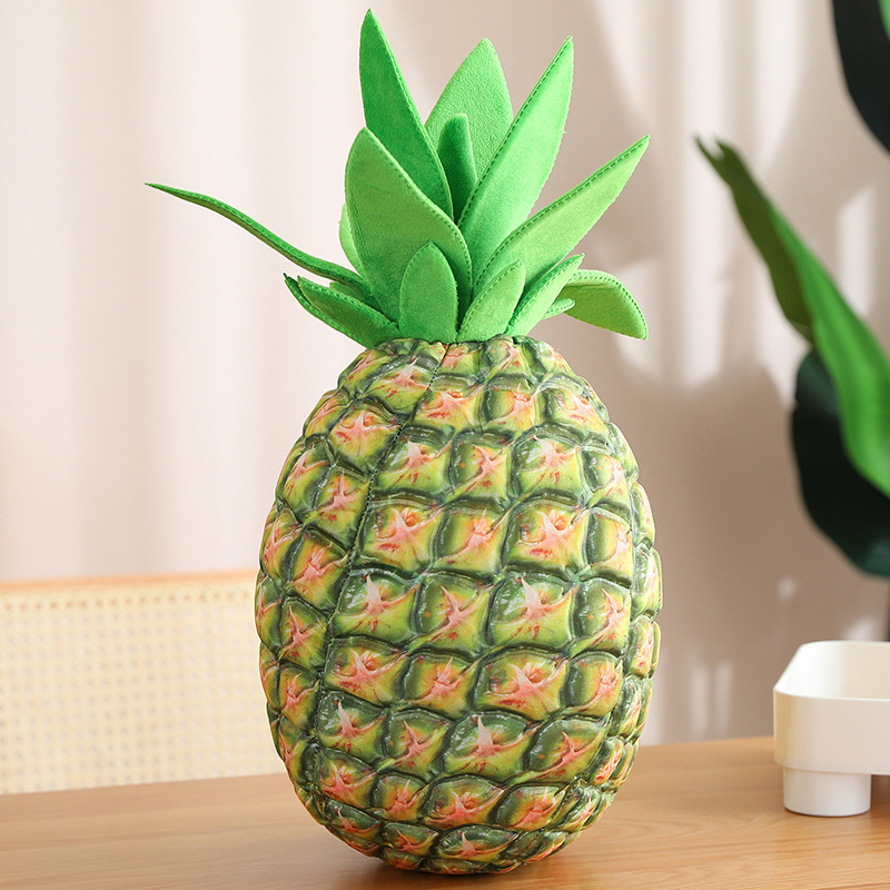 Yellow Green Pineapple Fruit Soft Pillow Cushion Toy
