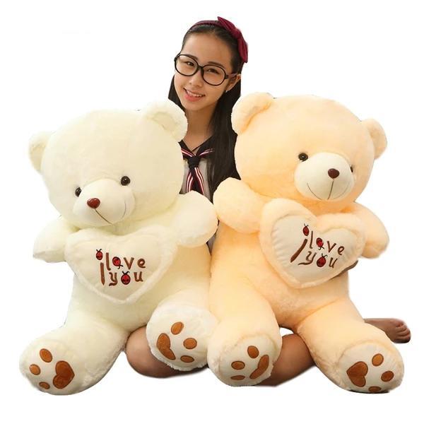 Large I Love You Teddy Bear Soft Stuffed Plush Toy