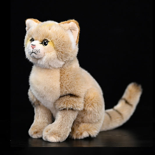 Brinquedo de pelúcia macio de pelúcia de gato da estepe realista de Pallas