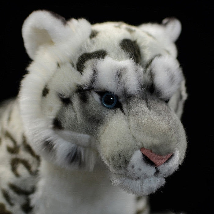 Jucărie de pluș moale de pisică leopard de zăpadă