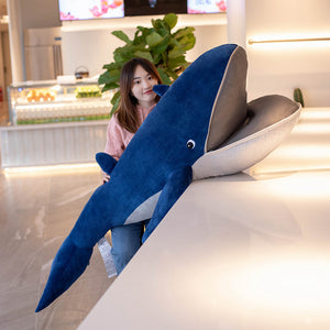Large Blue Whale Soft Stuffed Plush Toy
