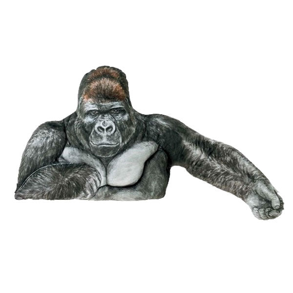 Silverback Gorilla-Gentle Giant Throw Pillow