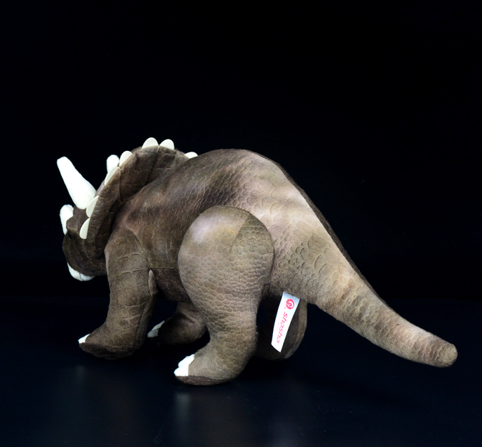 Brun Triceratops Dinosaur Mjuk plyschleksak