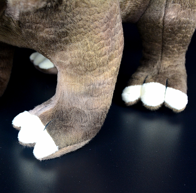 Jucărie de pluș moale din dinozaur Triceratops maro