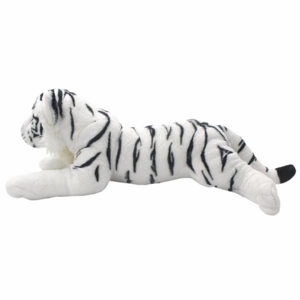 Brinquedo de pelúcia macio de pelúcia filhote de tigre branco