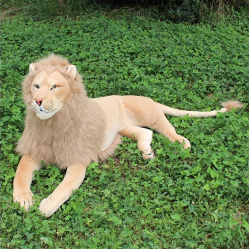 Brinquedo de pelúcia macio de pelúcia leão tamanho completo
