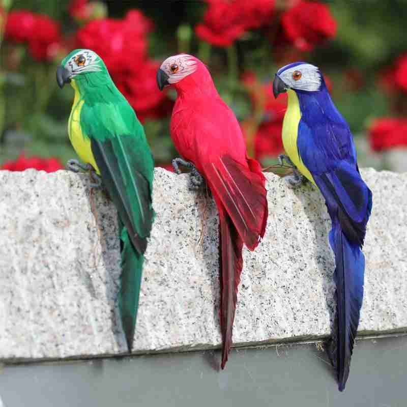 Realistic Parrot Bird Outdoor Garden Lawn Ornament