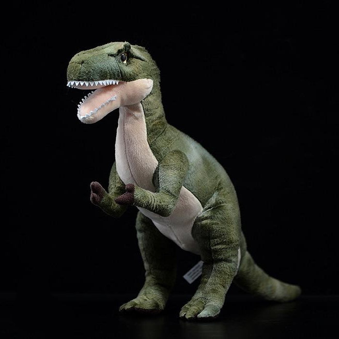 Jucărie de plus umplută cu dinozaur verde Tyrannosaurus T-Rex