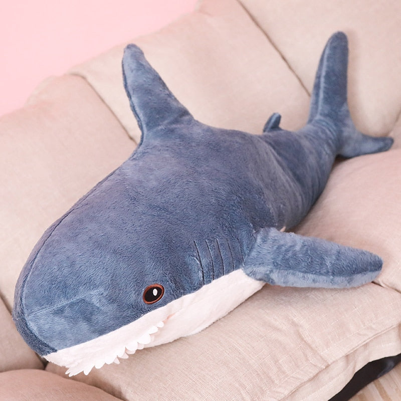 כרית כריש גדולה צעצוע קטיפה ממולא רך