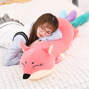 Large Fox Soft Stuffed Plush Body Pillow Toy