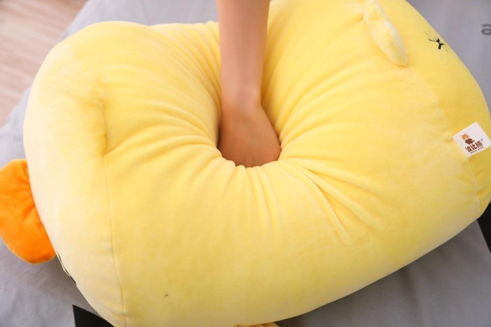 鸭子软填充毛绒枕头垫玩具