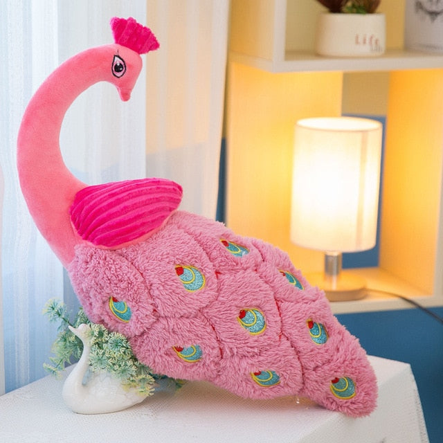 Peacock Bird Soft Stuffed Plush Pillow Toy