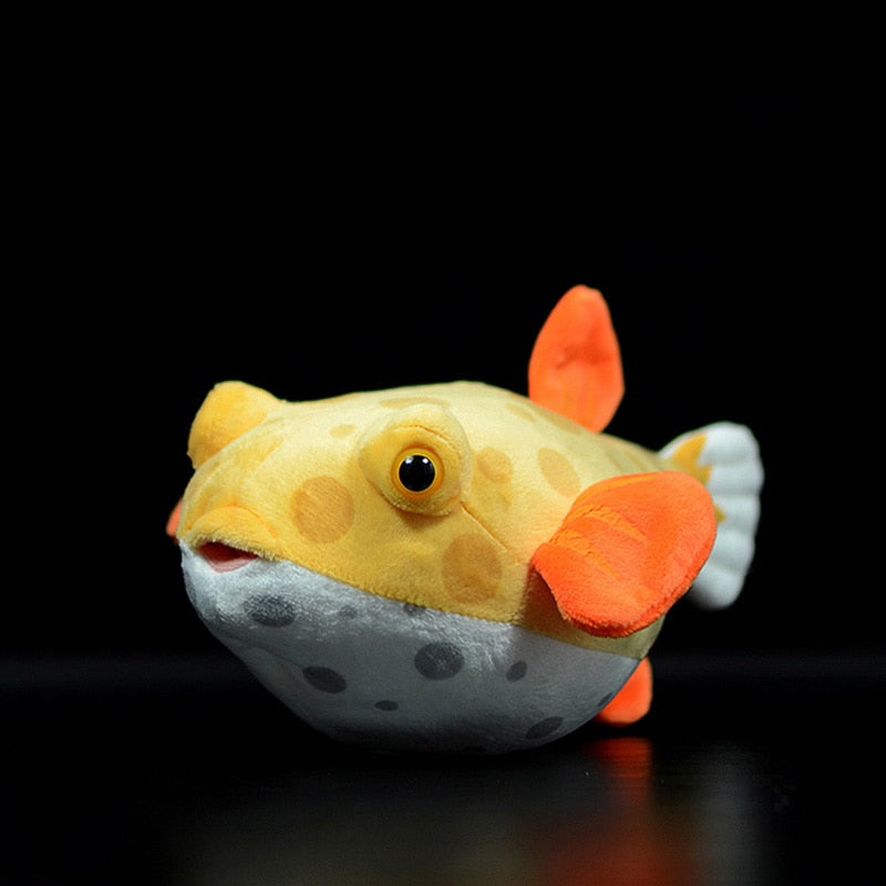 Jucărie de plus umplută Pufferfish Boxfish, realistă
