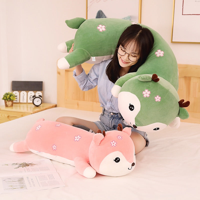 Long Deer Soft Stuffed Plush Pillow Toy