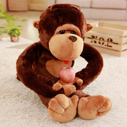 Jucărie de pluș moale umplută cu maimuță uriașă singuratică