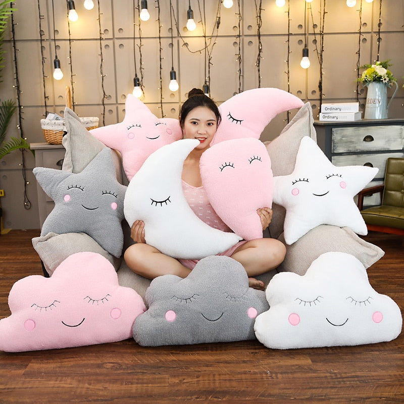Cute Sun Cloud Plush Pillow, Stuffed Animals Plush