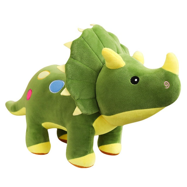 Brinquedo de pelúcia fofo dinossauro tricerátops fofo