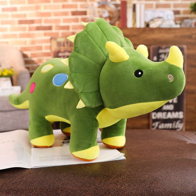 צעצוע קטיפה ממולא רך טריצרטופס דינוזאור