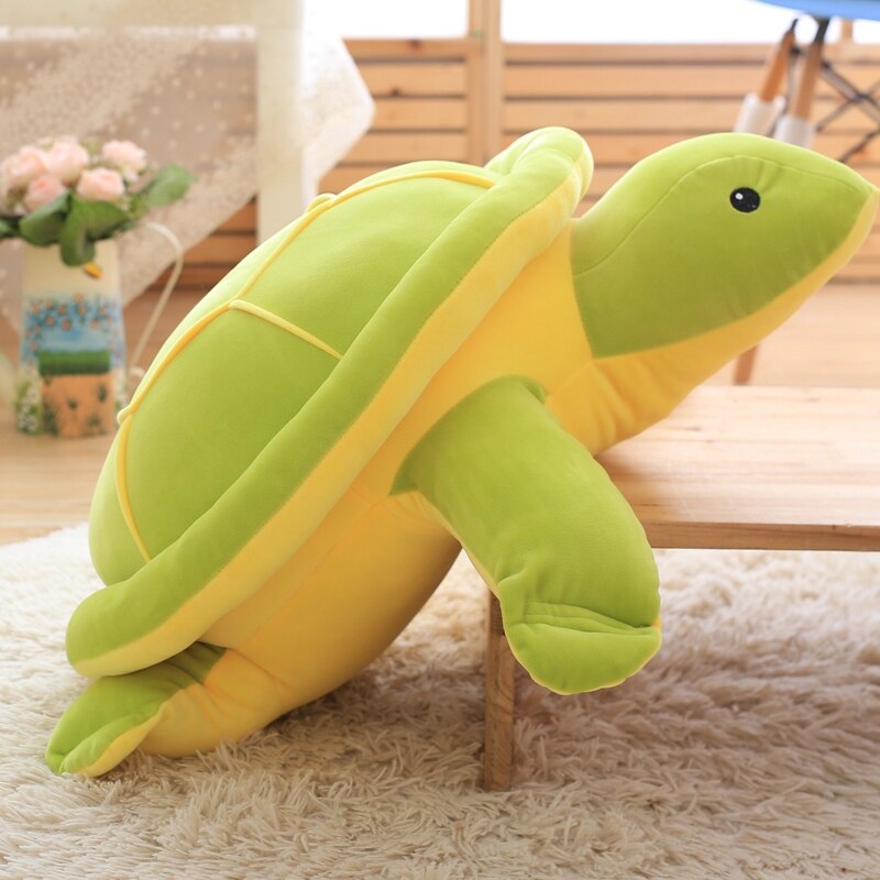 Jucărie de pluș moale și țestoasă verde
