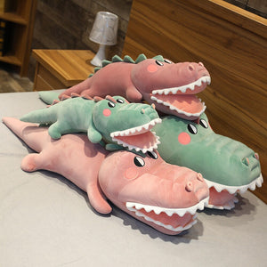 Toothy Cartoon Krokodil weich gefülltes Plüsch-Kissen-Spielzeug