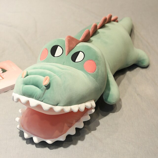 Toothy Cartoon Crocodile Soft Stuffed Plush Pillow Toy