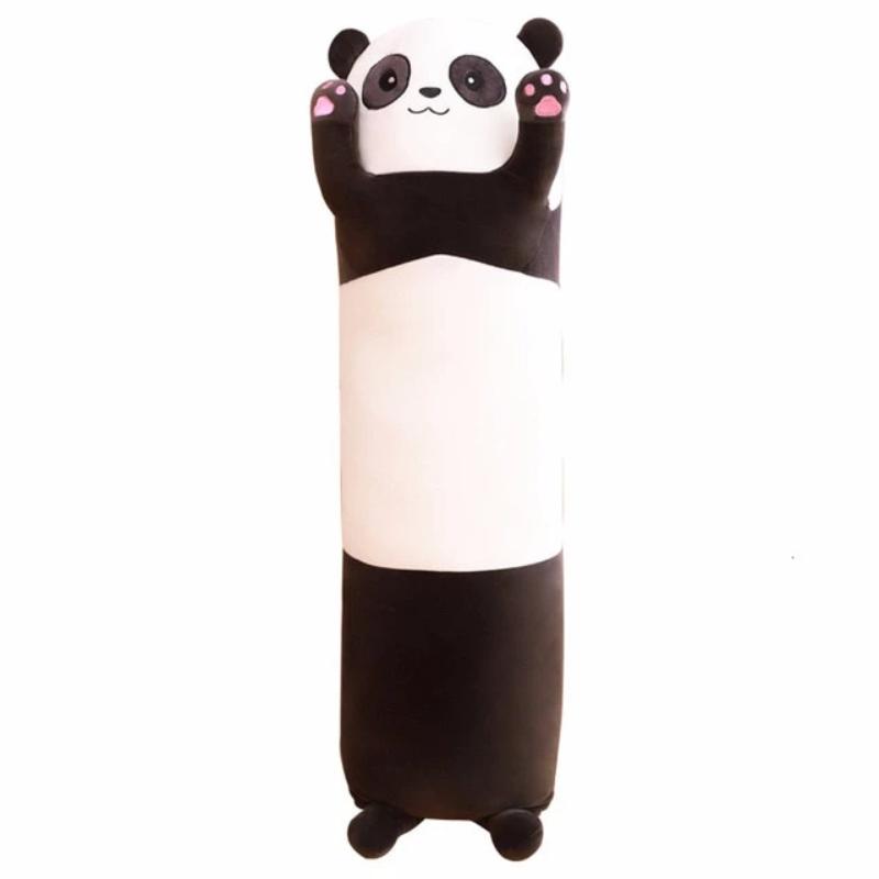 长款熊猫熊软填充毛绒身体枕玩具