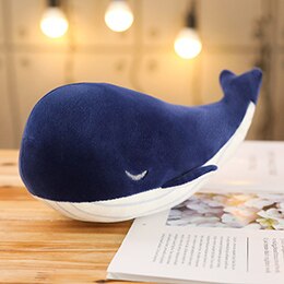 Blauwal weich gefülltes Plüsch-Kissen-Spielzeug