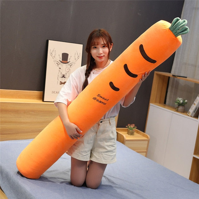 长款水果蔬菜软身枕垫玩具