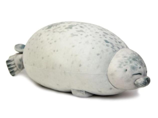 海豹软填充毛绒抱枕靠垫玩具