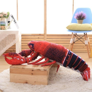 Red Black Lobster Soft Stuffed Plush Toy