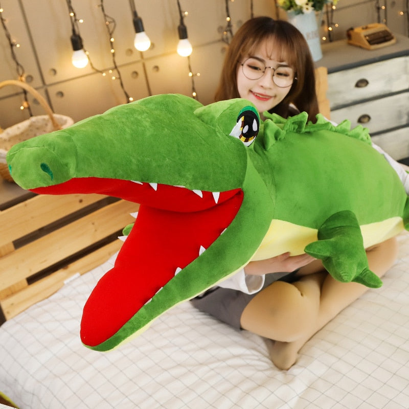 Jucărie cu pernă de pluș umplută Giant Gator