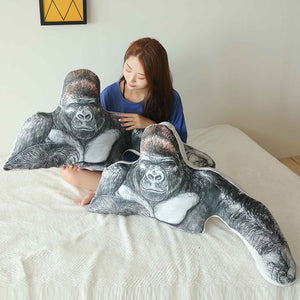 Macho Gorilla Ape Stuffed Hugging Pillow Cushion Toy