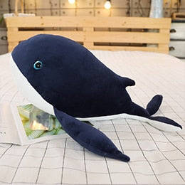 צעצוע כרית קטיפה ממולא לווייתן גדול מחבק