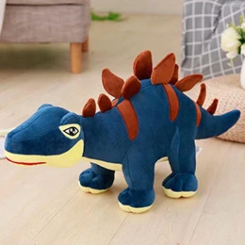 Simpatico peluche farcito con dinosauro Stegosauro