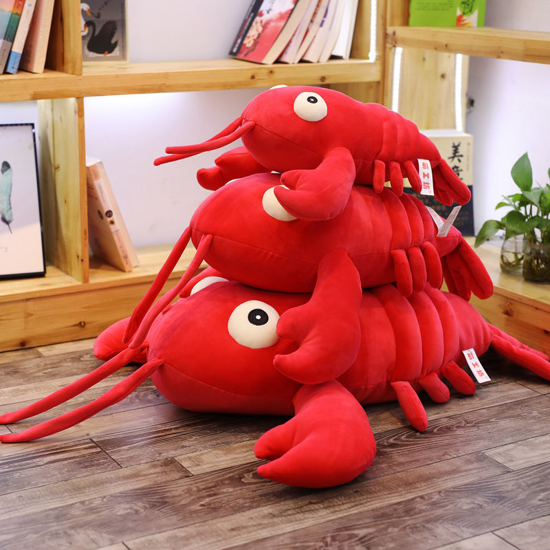 红小龙虾软毛绒玩具