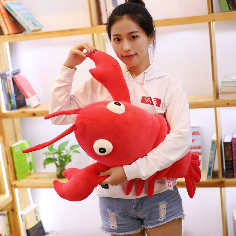Red Crayfish Lobster Soft Stuffed Plush Toy