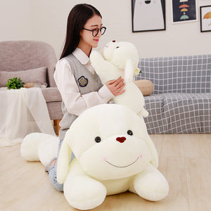 Large White Puppy Dog Soft Stuffed Plush Toy