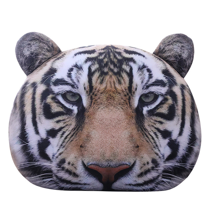 Giocattolo decorativo per cuscino imbottito con faccia di tigre