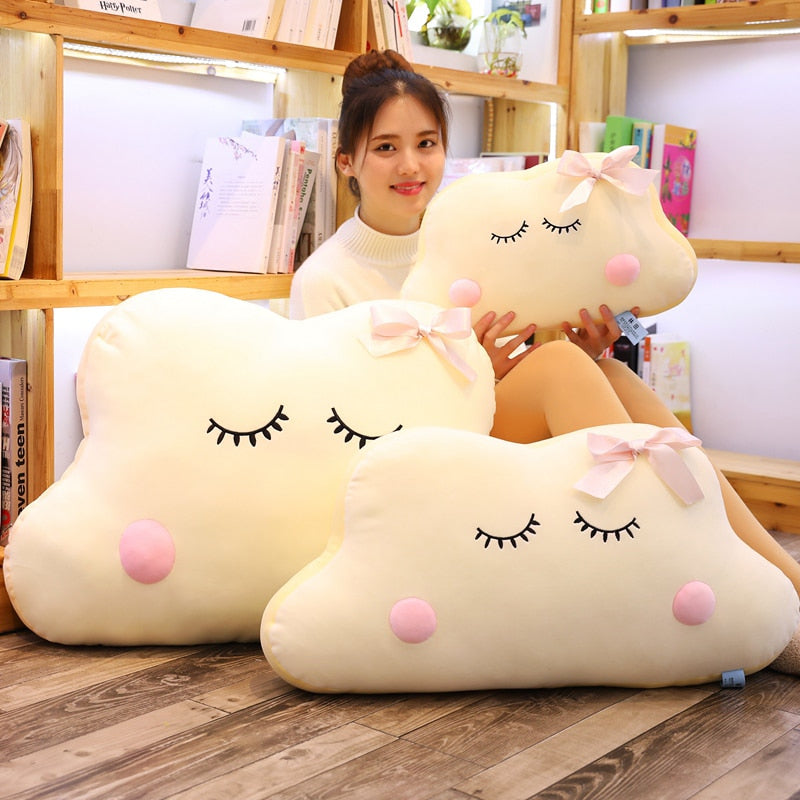 Large Sleepy Clouds Stuffed Pillow Cushion Decor Toy – Gage Beasley