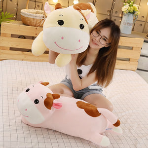 Smiley Cow Cattle Soft Stuffed Plush Pillow Toy