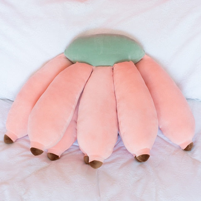 巨型香蕉垫软填充毛绒枕头玩具