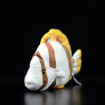 Brinquedo de pelúcia macio de pelúcia de peixe borboleta de quatro bandas