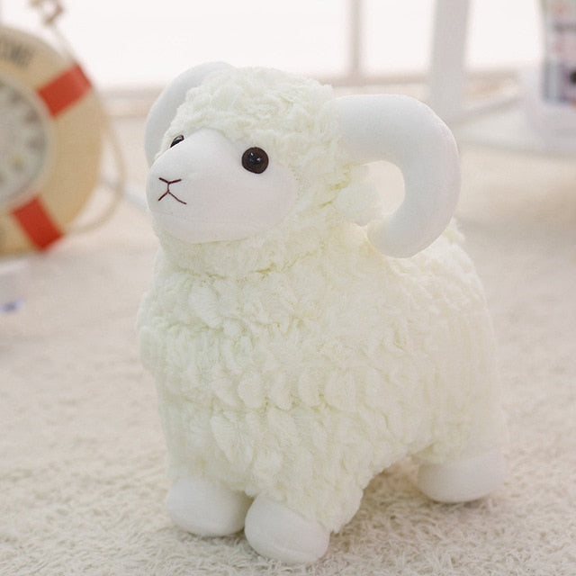 Brinquedo de pelúcia macio de ovelha de carneiro