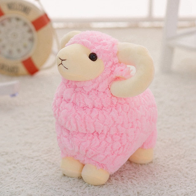 Brinquedo de pelúcia macio de ovelha de carneiro
