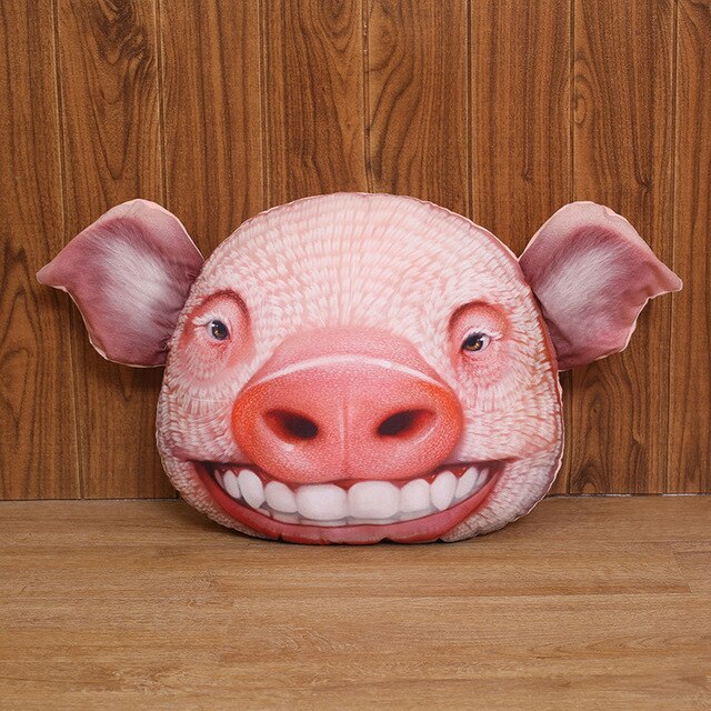 Schweinegesicht gefüllt Plüsch Kissen Kissen Dekor Spielzeug