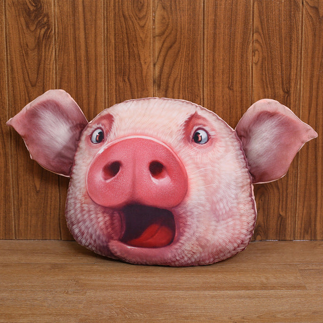 פרצוף חזיר ממולא צעצוע דקור כרית כרית קטיפה